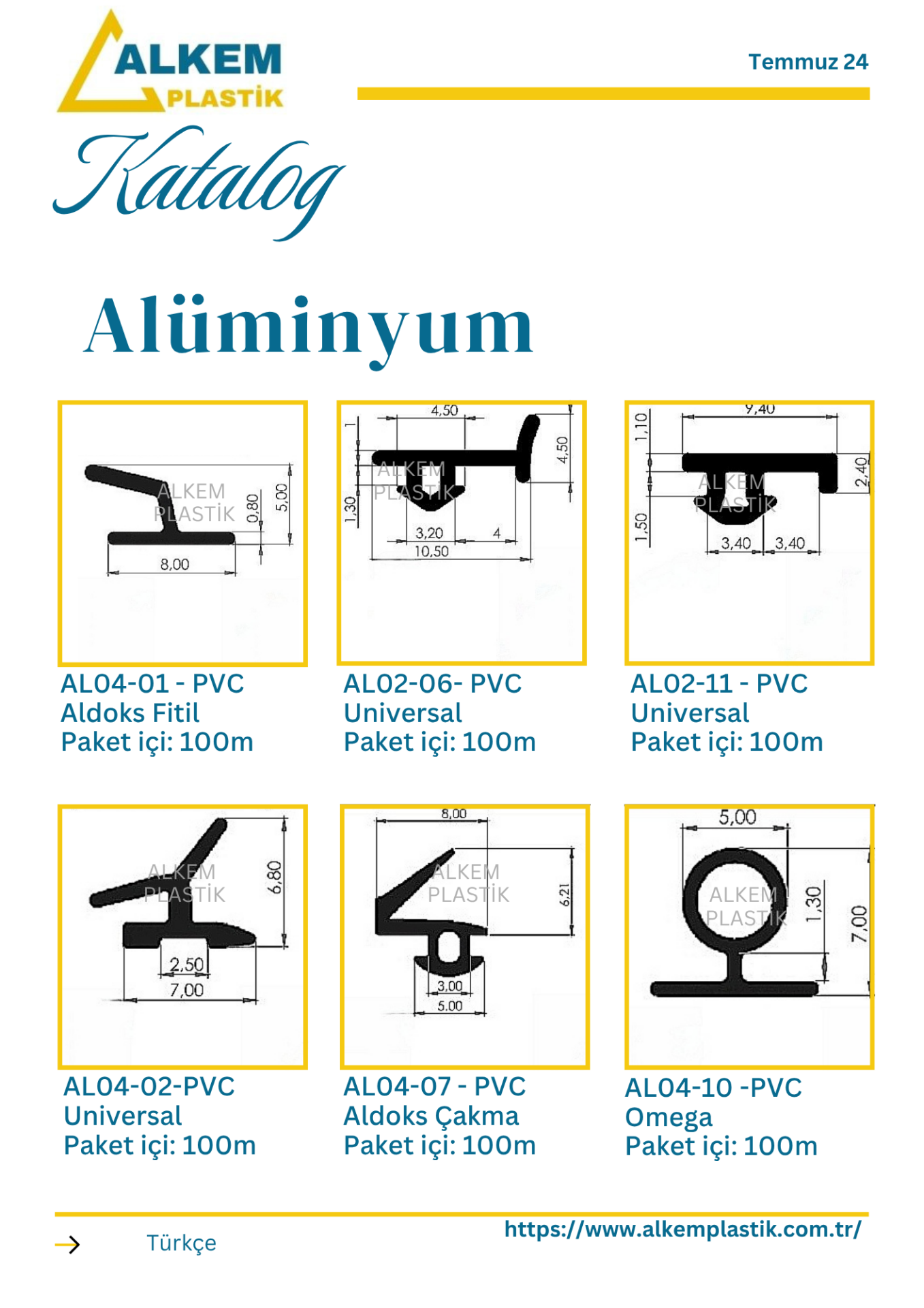 Alüminyum Contaları 2