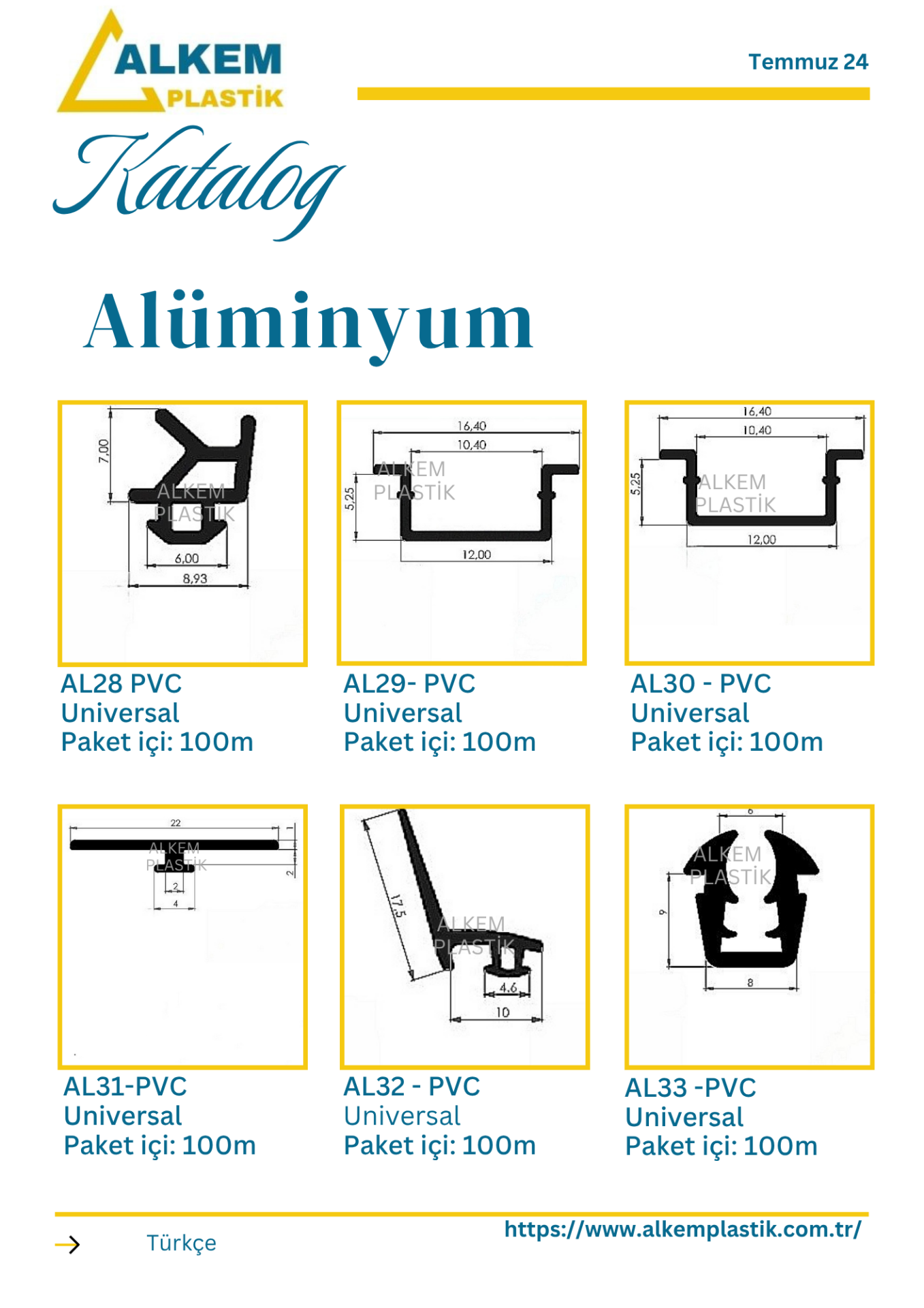 Alüminyum Contaları 6