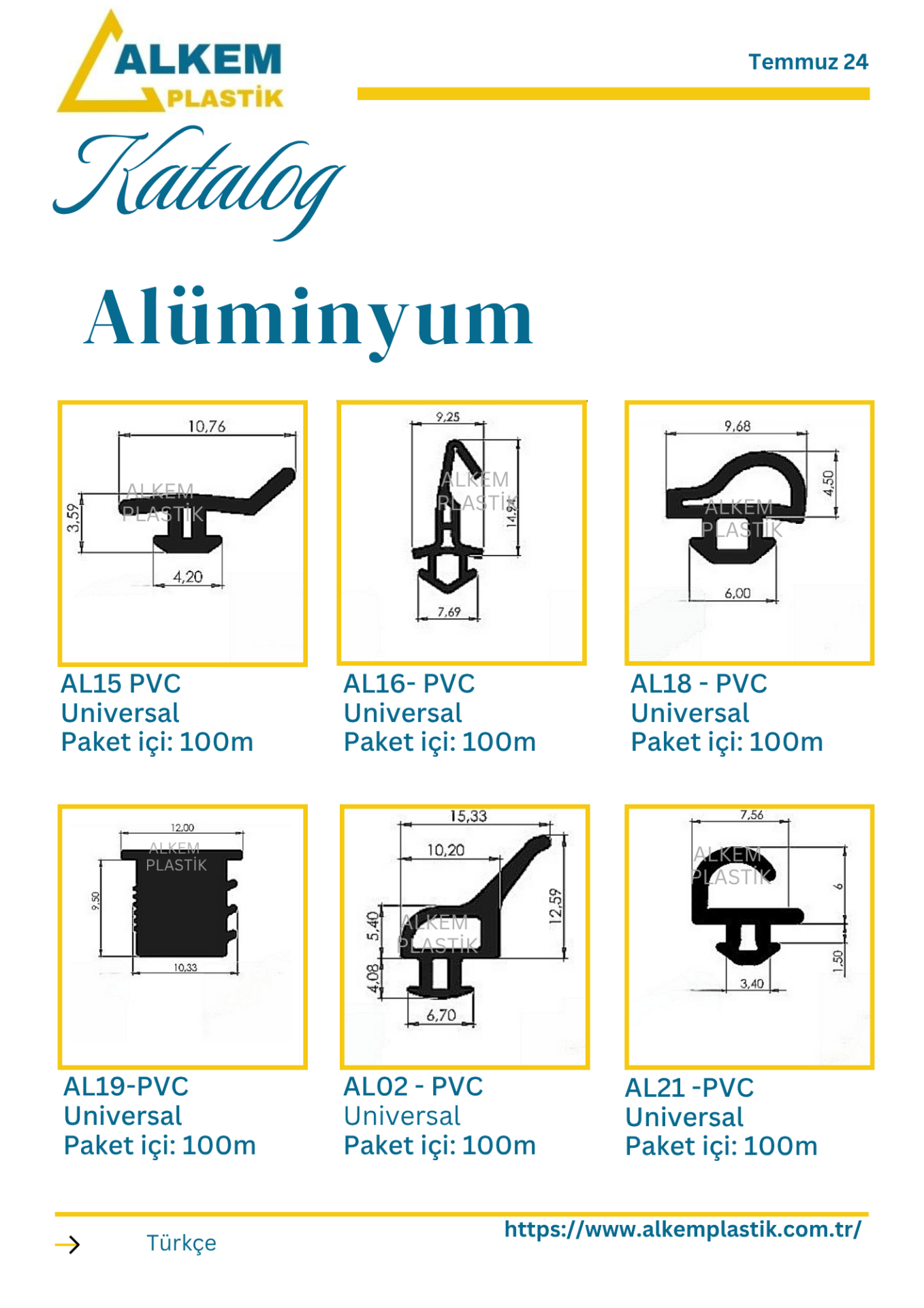 Alüminyum Contaları 8