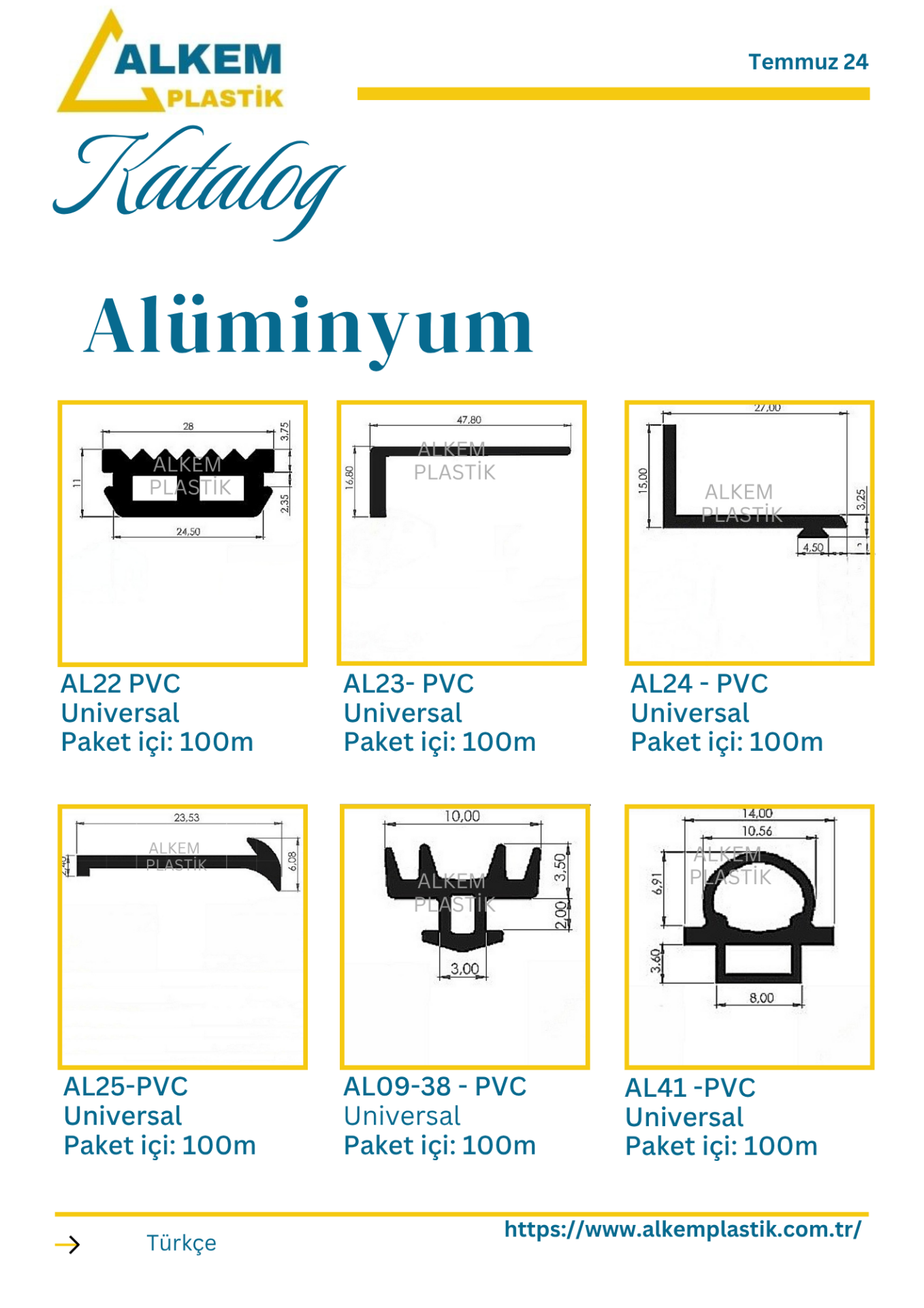 Alüminyum Contaları 9